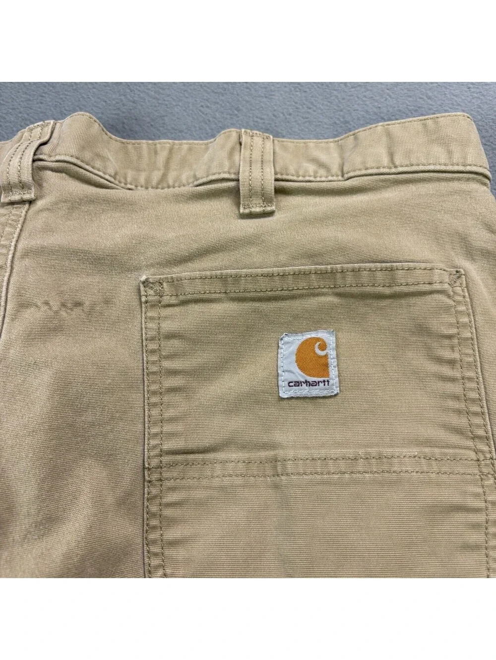 Carhartt Rugby Straight Fit Pants Size 38 (Fit 37x33 in.) Khaki